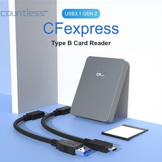 เครื่องอ่านการ์ด Rocketek CR316 อลูมิเนียม USB3.1 Gen 2 10Gbps CFexpress Type B [countless.th]