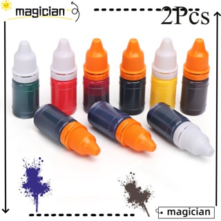 MAG หมึกเติมน้ํามัน สีสันสดใส สําหรับปั๊มหมึก 2 ชิ้น