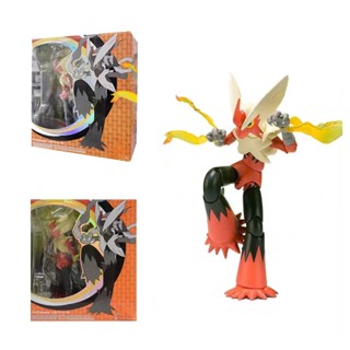 Shf โมเดลฟิกเกอร์ โปเกม่อน Blaziken Sh Figuarts Pokemon MEGA ของเล่นสําหรับเด็ก