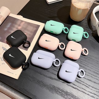 เคสหูฟังบลูทูธไร้สาย แบบซิลิโคนนิ่ม สีพื้น สําหรับ Airpods Pro 1 2 3 Pro2