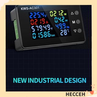 HECCEH โวลต์มิเตอร์แอมมิเตอร์ดิจิทัล KWS-AC301 0-100A AC 50-300V