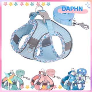 DAPHS สายรัดจูงสุนัข ขนาดเล็ก ระบายอากาศ สําหรับฝึกสุนัขเดิน