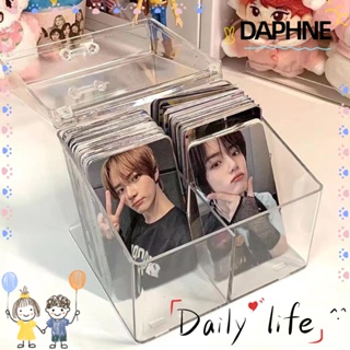 DAPHNE กล่องเก็บโฟโต้การ์ด เครื่องเขียน แบบใส สําหรับโรงเรียน