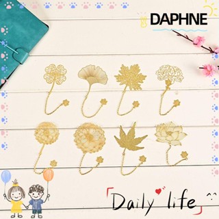 DAPHNE ที่คั่นหนังสือ โลหะ พร้อมสายโซ่ จี้พู่ แฮนด์เมด สไตล์วินเทจ สําหรับคนรักหนังสือ