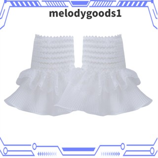 Melodygoods1 ปลอกแขนปลอม ป้องกันแดด แฟชั่นฤดูใบไม้ผลิ และฤดูใบไม้ร่วง สําหรับตกแต่งเสื้อกันหนาว 1 คู่