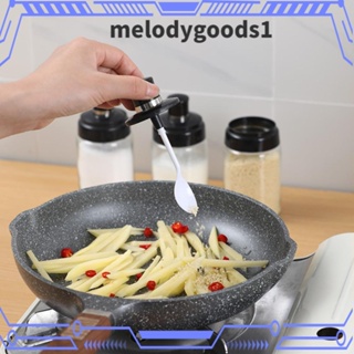 MELODYGOODS1 ขวดโหลแก้วใส่เครื่องเทศ แบบเรียบง่าย พร้อมฝาปิด สีดํา สําหรับห้องครัว