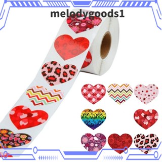 Melodygoods1 สติกเกอร์ฉลาก รูปหัวใจ สําหรับตกแต่งงานแต่งงาน วันวาเลนไทน์