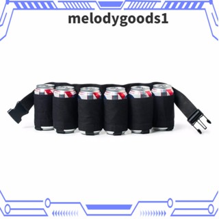 Melodygoods1 กระเป๋าคาดเอว ใส่ขวดเบียร์ แบบพกพา ปรับได้ สําหรับเดินป่า