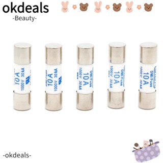 OKDEALS มัลติมิเตอร์ดิจิทัล 10X38 มม. 1000V สําหรับบ้าน 5 ชิ้น