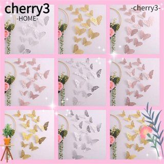 Cherry3 สติกเกอร์ติดผนัง มีกาวในตัว สําหรับห้องนอน ห้องนั่งเล่น งานแต่งงาน