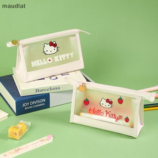 Maud Hello Kitty กระเป๋าดินสอ กระเป๋าเครื่องสําอาง มีซิป สําหรับเดินทาง EN