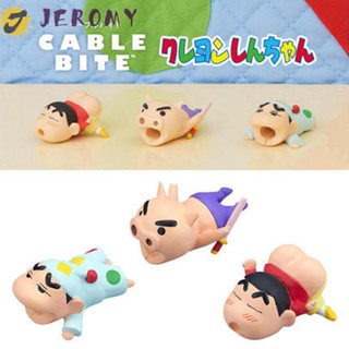 Jeromy ตัวถนอมสายชาร์จ สายหูฟัง ลายการ์ตูนชินจัง สําหรับจัดระเบียบสาย Usb