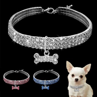 New Crystal Pet Collar Diamond Puppy Dog Rhinestone Necklace Jewelry Accessories