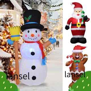 Lansel ตุ๊กตาสโนว์แมน แบบเป่าลม สําหรับตกแต่งสวน คริสต์มาส