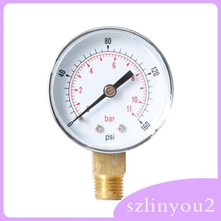 [szlinyou2] เครื่องวัดความดันอากาศ สําหรับน้ํามัน แก๊ส น้ํา TS-Y504 0-160psi 0- 1/4BSPT