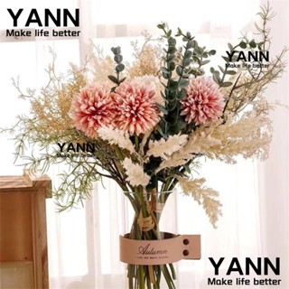 YANN1 ช่อดอกหญ้าเทียม หลากสี 38 ซม. สําหรับตกแต่งงานแต่งงาน