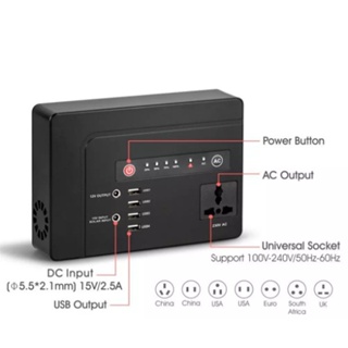 200W Power Bank mit 4 USB Ports 230V AC Steckdose 12V 15V 39,600  mAh