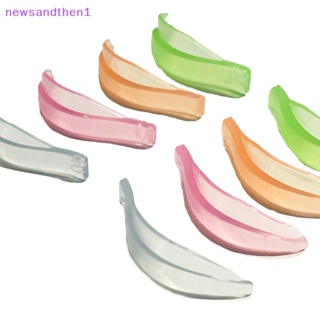 Newsandthen1 4 คู่ เจลลี่ สี แผ่นดัดขนตา ที่มีสีสัน นํากลับมาใช้ใหม่ได้ ขนตาปลอม แผ่นดัดขนตา ยกแผ่นโล่ ความงาม ร้านเสริมสวย