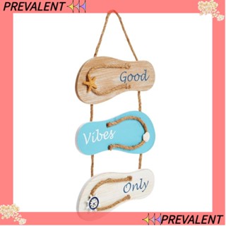 Preva แผ่นป้ายไม้ ลาย Good Vibes Only Sign 9x12 นิ้ว สําหรับแขวนตกแต่งชายหาด หน้าร้อน