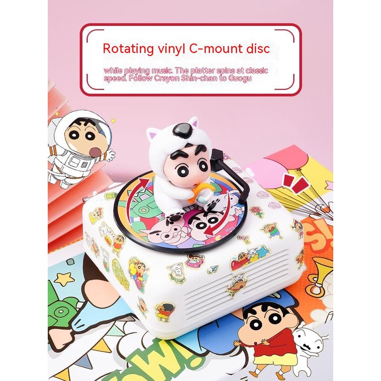 Cpsm จัดส่งด่วน ลําโพงบลูทูธ ขนาดเล็ก ลายชินจัง Xiaoxin Series น่ารัก ของขวัญวันหยุด สําหรับเด็กผู้หญิง ผู้ชาย