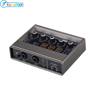 การ์ดบันทึกเสียง DSP Reverb AD Converter 48v สําหรับคอมพิวเตอร์ โทรศัพท์มือถือ Q16