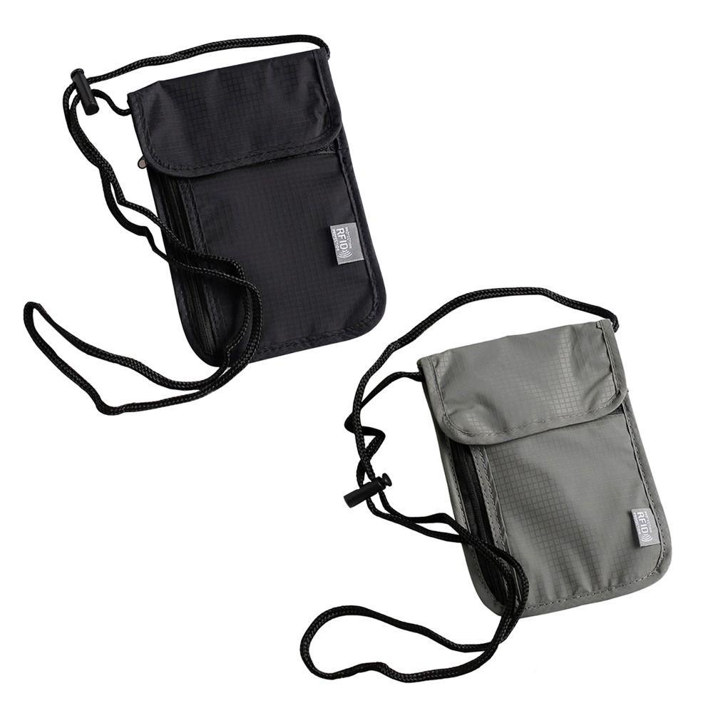 Bag12 กระเป๋า ID หนังสือเดินทาง RFID, กระเป๋าเอกสารกันน้ําไนลอน, กระเป๋าใส่บัตรเครดิต ID อเนกประสงค์ผู้ชาย