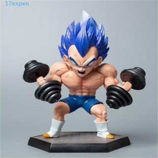 Expen โมเดลฟิกเกอร์ PVC รูปปั้นอนิเมะ Vegeta Son Gohan Trunks Majin Buu สําหรับตกแต่งบ้าน