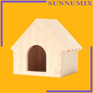 [Sunnimix] ของเล่นบ้านไม้ ขนาดเล็ก สําหรับหนูแฮมสเตอร์ ชินชิล่า