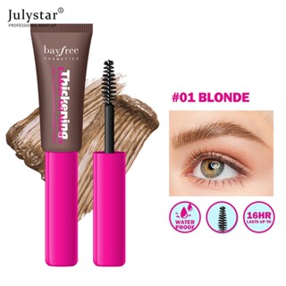 JULYSTAR Bayfree เจลเขียนคิ้วพร้อมแปรงปัดคิ้วสีย้อมกันน้ำ &amp; เมคอัพคิ้วติดทนนาน 16 ชั่วโมง 4 สีสำหรับผู้เริ่มต้นแต่งหน้าทุกวัน