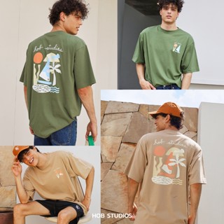 เวรเอ้ย  Away from Land Oversized T-shirt HOB STUDIOS