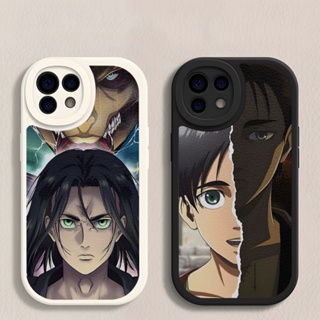 เคสโทรศัพท์มือถือหนังแกะ ลายการ์ตูนอนิเมะ Eren Yeager Attack On Titan สําหรับ Huawei P30 P40 P50 Mate 30 40 50 Nova 8 9 9SE 10 Y70 10z Pro Plus