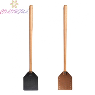 【COLORFUL】Fly Swatter Reliable Wildlife 1pcs Accessories Beech Wood Durable Elegant