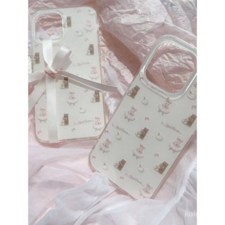 เคสป้องกันโทรศัพท์มือถือใส แบบนิ่ม ลายกระต่ายน้อย กันกระแทก สําหรับ Apple iPhone 13 12 xs xr 11 14promax 7p 8p