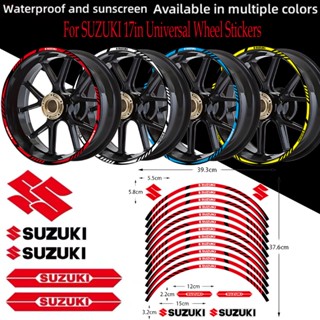 สติกเกอร์เทปสะท้อนแสง กันน้ํา 17 นิ้ว สําหรับรถจักรยานยนต์ SUZUKI Hayabusa Gixxer SF 250 GSX R150 GSX-S1000 GSX-R1000 GSX-S150 GSX-R150