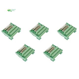 บอร์ดโมดูลเชื่อมต่อ DB25 DIN Rail Mount Interface Male/Female 5 ชิ้น