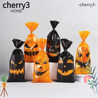 Cherry3 ถุงขนมขบเคี้ยว คุกกี้ บิสกิต ลายฮาโลวีน สําหรับปาร์ตี้ ฮาโลวีน