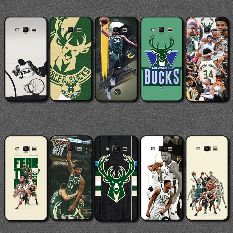 บูชสําหรับ Samsung galaxy J2 Prime J7 Core AA40 nba Milwaukee Bucks แขนป้องกันแบบนิ่ม