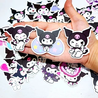 สติ๊กเกอร์ Kuromi คุโรมิ ติดแน่น กันน้ำ ติดกระเป๋าเดินทาง โน้ตบุ้ค (50 ชิ้น) sticker