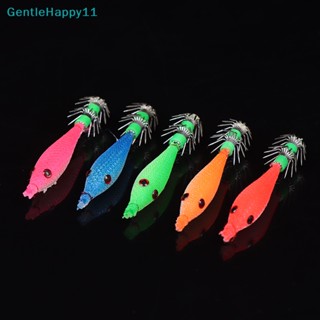 Gentlehappy Fishin จิ๊กซอว์ปลาหมึก 7 ซม. 5 ชิ้น พร้อมเหยื่อตกปลาหมึก แบบนิ่ม 4#