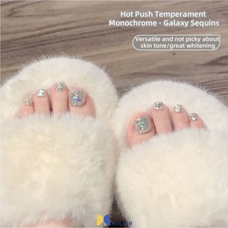 Ennis Hot Sequins Toe Nail Polish Glue 2023 Hot White กาวเลื่อมสีสันสดใส MOLISA