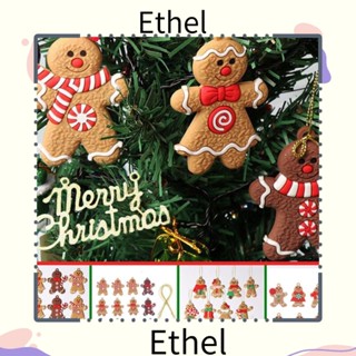 Ethel1 เครื่องประดับคริสต์มาส สําหรับแขวนตกแต่งบ้านตุ๊กตา DIY