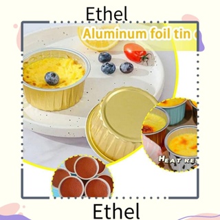 Ethel1 กล่องฟอยล์อลูมิเนียมฟอยล์ ใช้ซ้ําได้ สําหรับหม้อทอดไร้น้ํามัน 10 ชิ้น