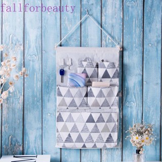 Fallforbeauty กระเป๋าเครื่องสําอาง แบบแขวน 5 ช่อง หลายชั้น สําหรับตู้เสื้อผ้า ห้องน้ํา