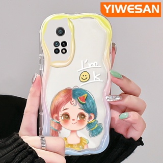 เคสมือถือ แบบนิ่ม แบบใส ลายการ์ตูนผู้หญิงน่ารัก กันกระแทก สําหรับ Xiaomi 10T Pro Poco F3 Poco F4 Redmi K50 K40 Pro K40s