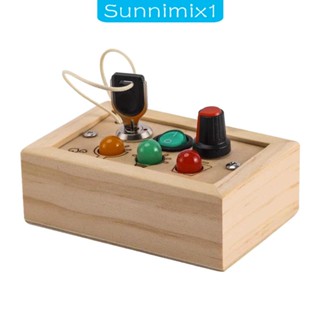 [Sunnimix1] บอร์ดปุ่มกดไฟ ของเล่นเสริมการเรียนรู้ สําหรับเด็กก่อนวัยเรียน