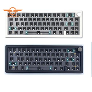 Gmk67 ชุดคีย์บอร์ดไร้สายบลูทูธ 2.4G RGB 3 โหมด DIY