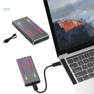 Ch*【พร้อมส่ง】เคสฮาร์ดไดรฟ์ USB TypeC M 2 NVMe SSD สําหรับ M 2 PCIe NVMe SSD Box Aluminu