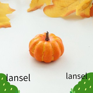 Lansel ฟักทองปลอม ฟักทองปลอม สีเหลือง สีขาว 6 ชิ้น สําหรับตกแต่งงานหัตถกรรม DIY