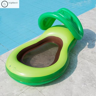 [Highbest.th] แหวนลอยน้ํา PVC แบบหนา ลายอะโวคาโด สําหรับวันหยุด