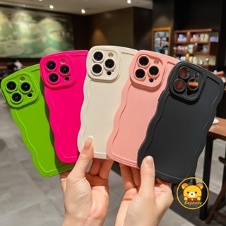 เคสโทรศัพท์ ซิลิโคนนิ่ม TPU ลายคลื่น สีแคนดี้ สําหรับ Vivo Y21 Y21S Y21A Y21T Y21G Y21E Y33S 4G Y33T Y15S Y15A Y01 Y19